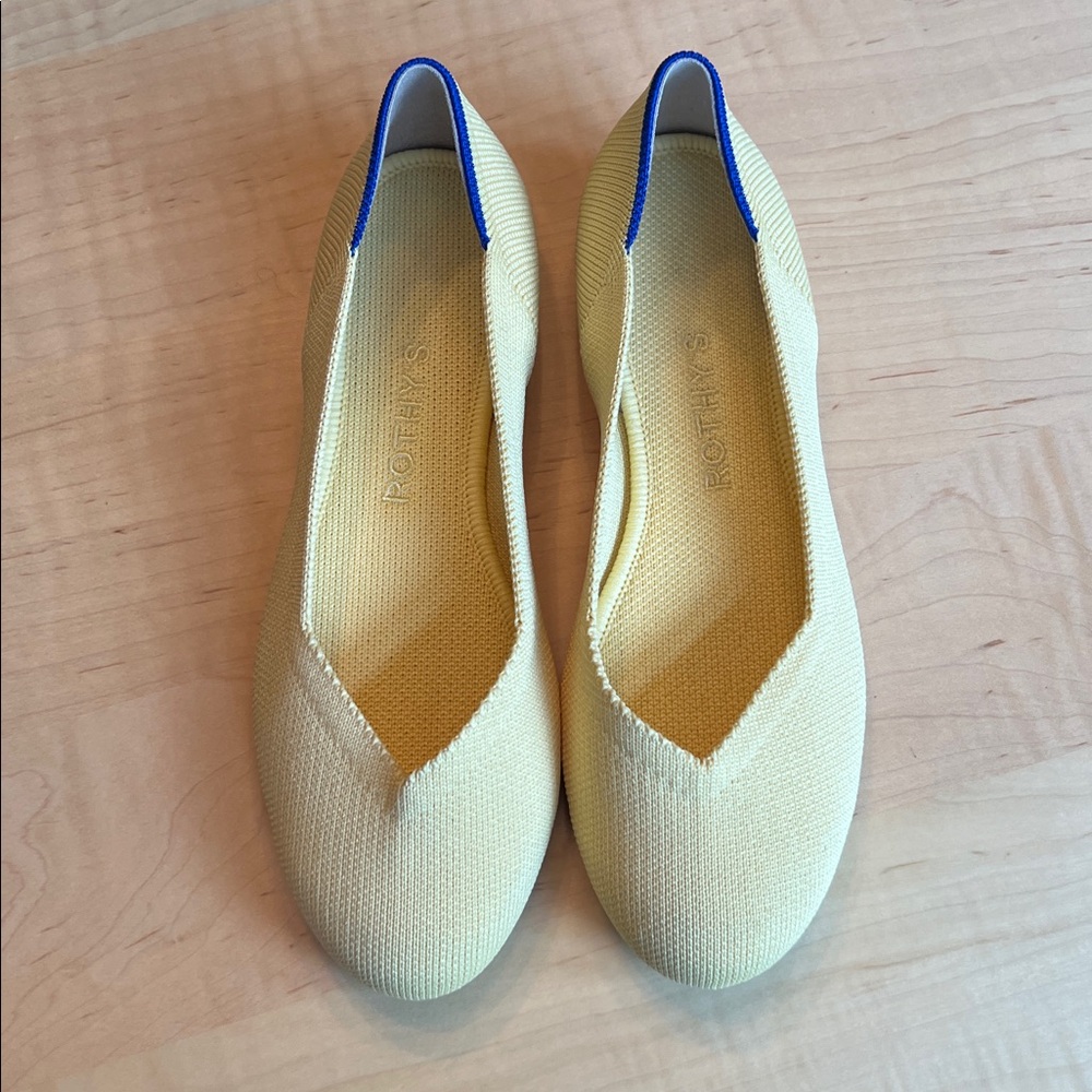 🆕 ROTHY’S The Flat Shoe Butter Yellow Color - Picture 2 of 7
